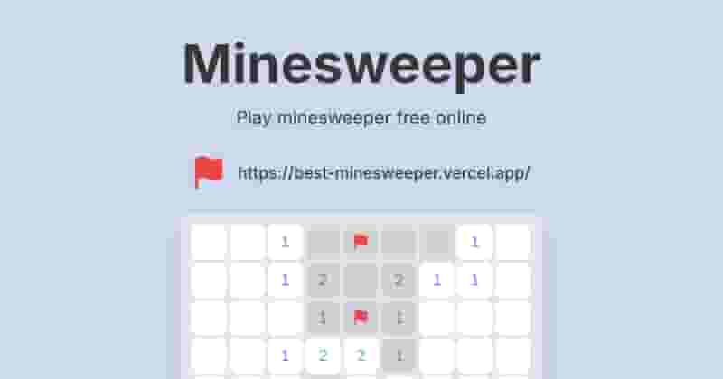 Free Minesweeper! Preview Blurred Background