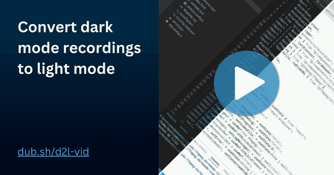 Video Dark to Light Mode Converter Preview Blurred Background