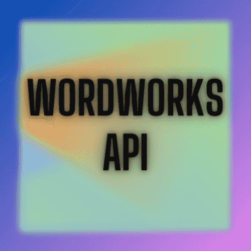 WordWorks API Preview Blurred Background
