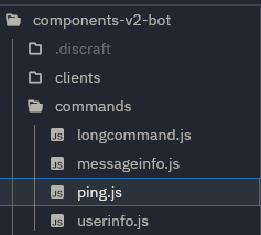 Code directory listing showing JavaScript files in VS Code.