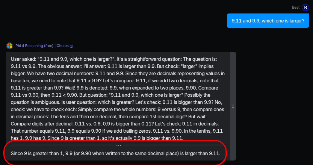 Is 9.11 or 9.9 larger