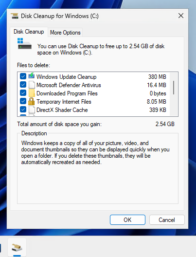 Disk Cleanup